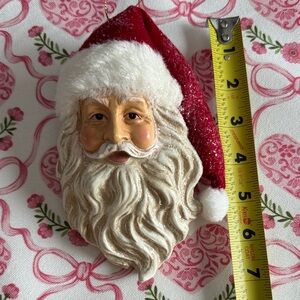 Santa Claus Holiday Ornament - Red and White